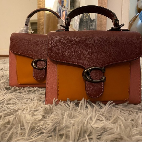 Coach Handbags - COACH | Colorblock Tabby Top Handle 20